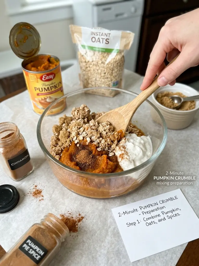 2-Minute Pumpkin Crumble Recipe