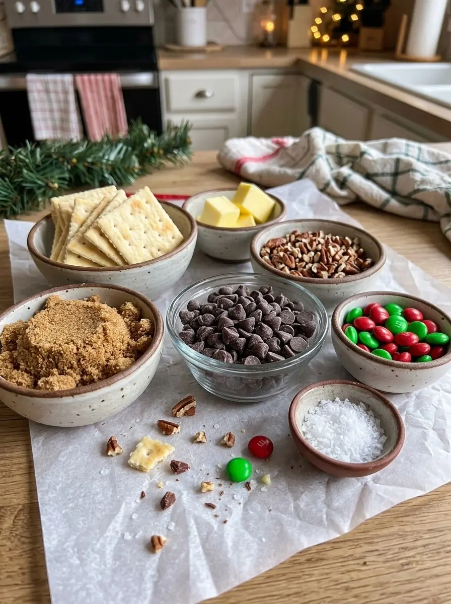 Christmas Crack 4 Ingredients for Christmas crack saltine toffee