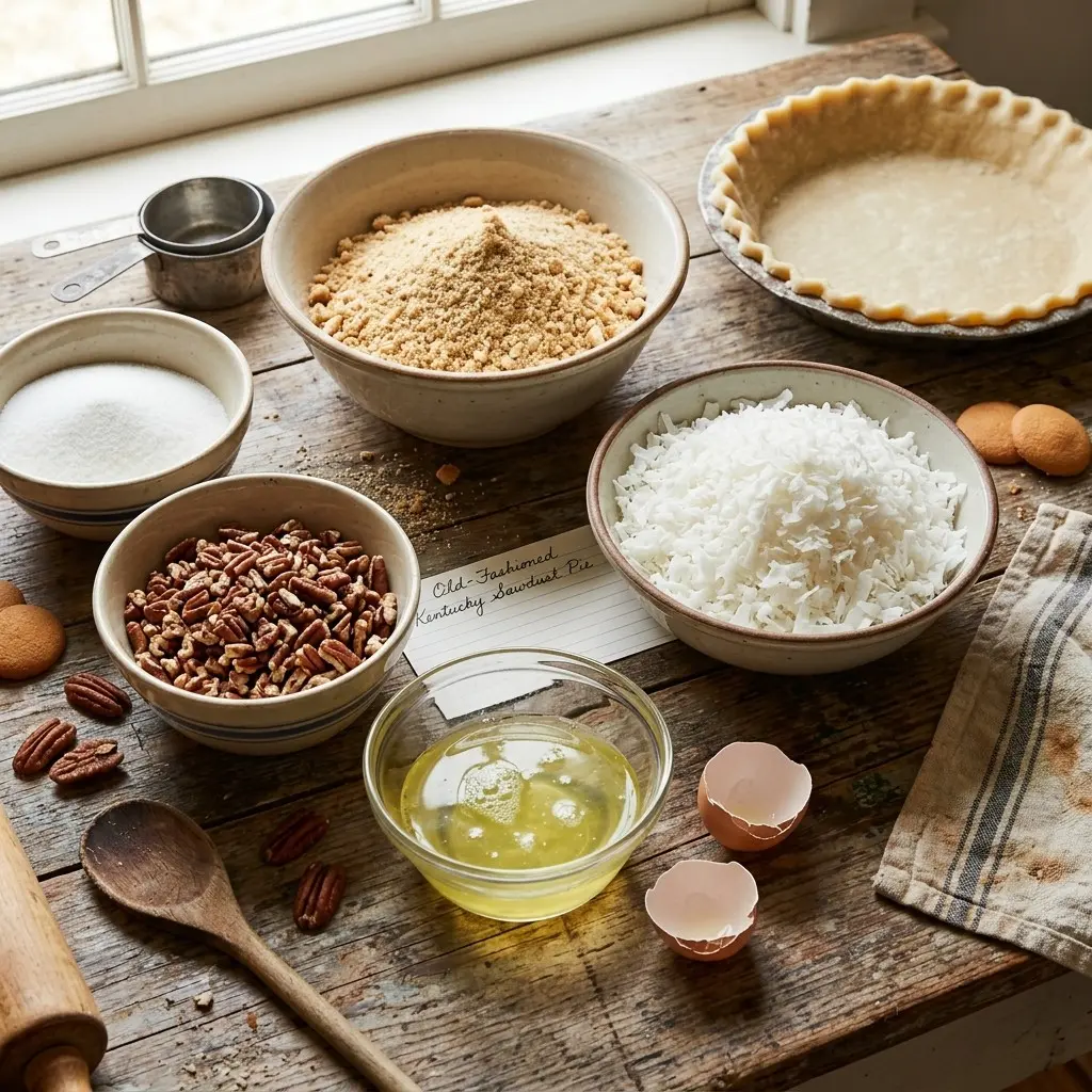 Old Fashioned Sawdust Pie 4 Ingredients for sawdust pie