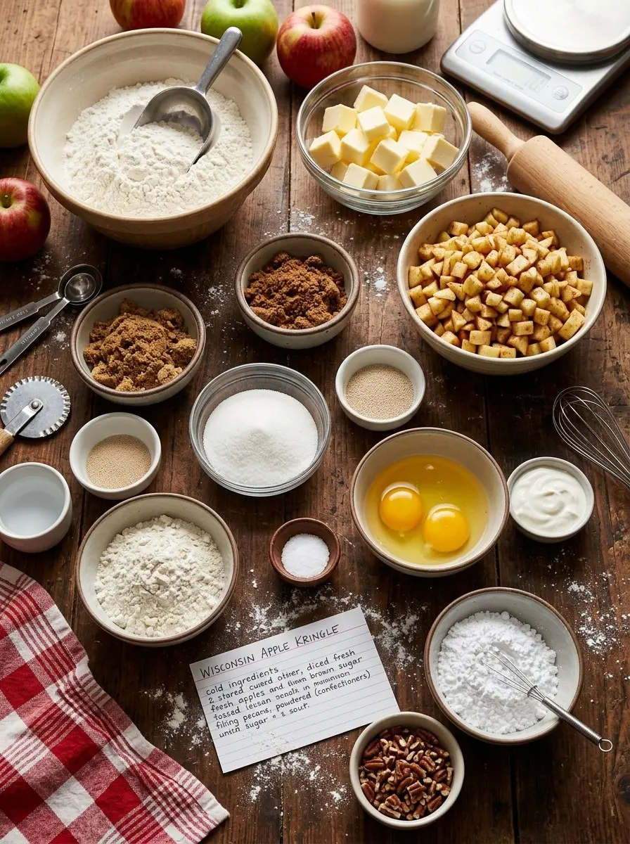 Wisconsin Apple Kringle 4 Ingredients for Wisconsin apple kringle